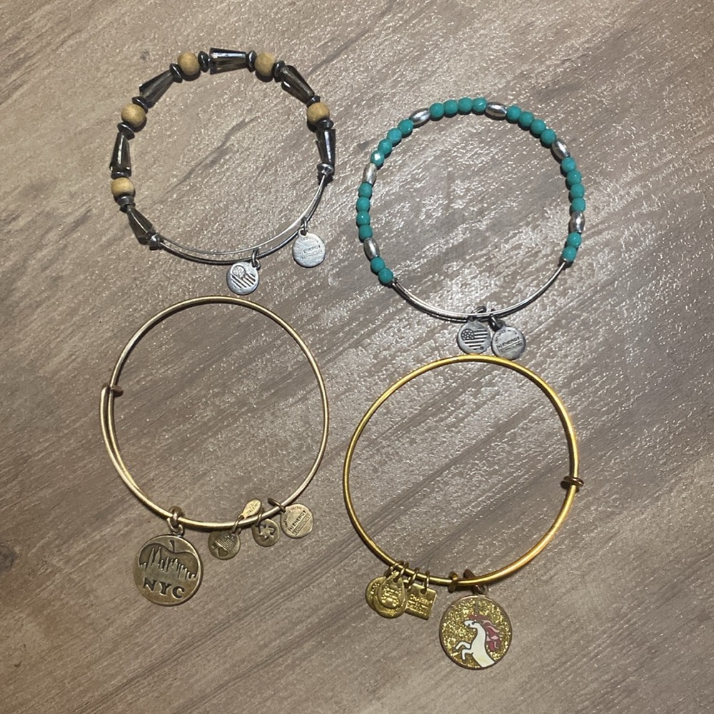 Alex and Ani Bracelet Bundle Set of 4